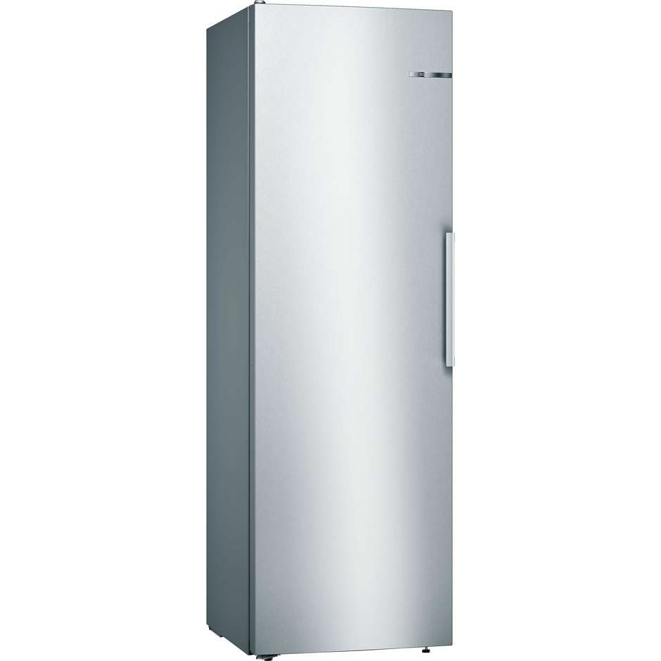 frigo 1p,inox look, maniglia esterna, luci led, v