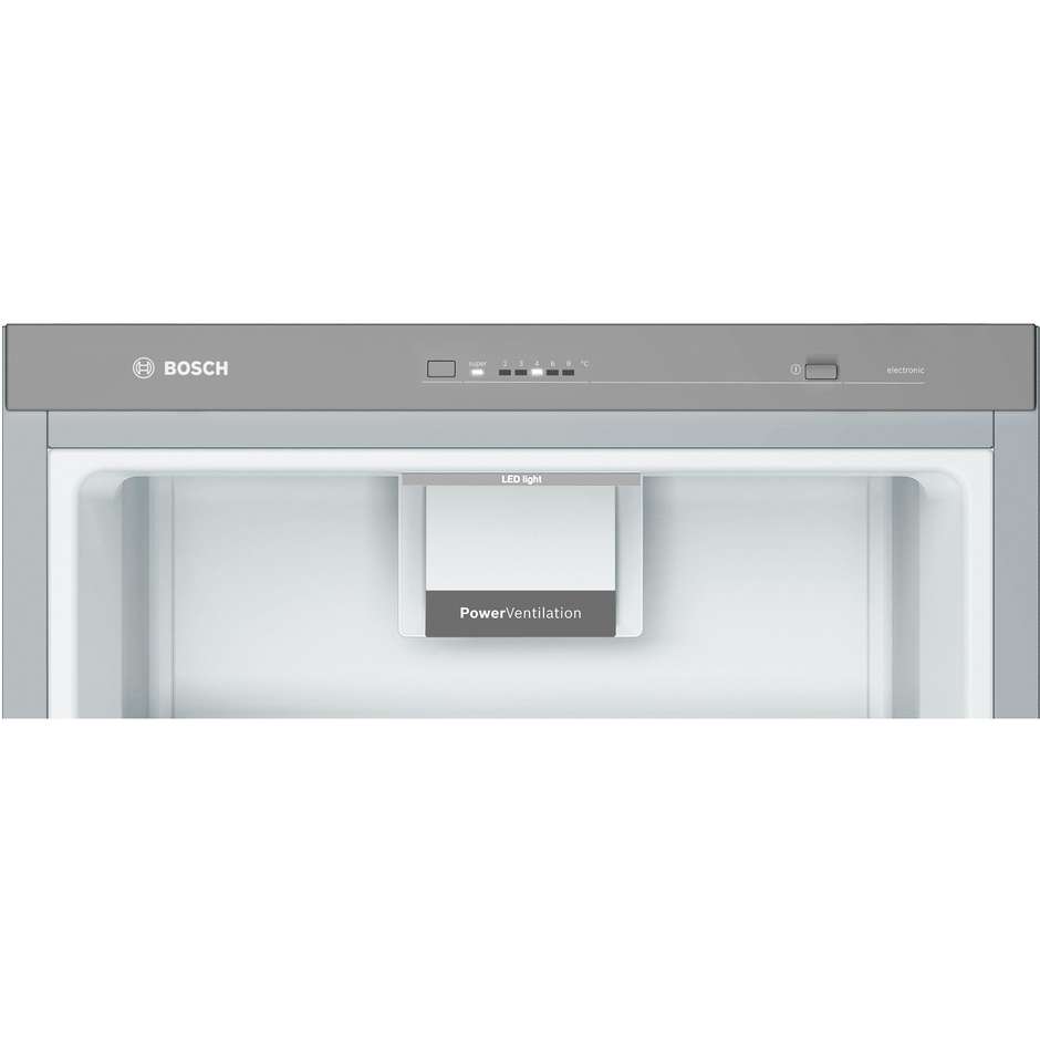 frigo 1p,inox look, maniglia esterna, luci led, v