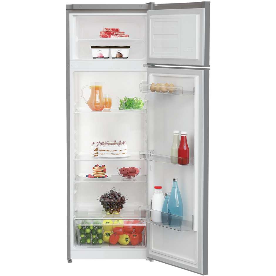 frigo 2p 250lt h160-l55 e stat silver optimal hum