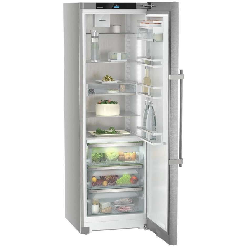 frigo 386lt h185 l60 c silver biofresh display to
