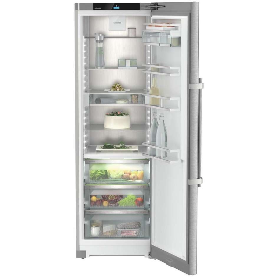 frigo 386lt h185 l60 c silver biofresh display to