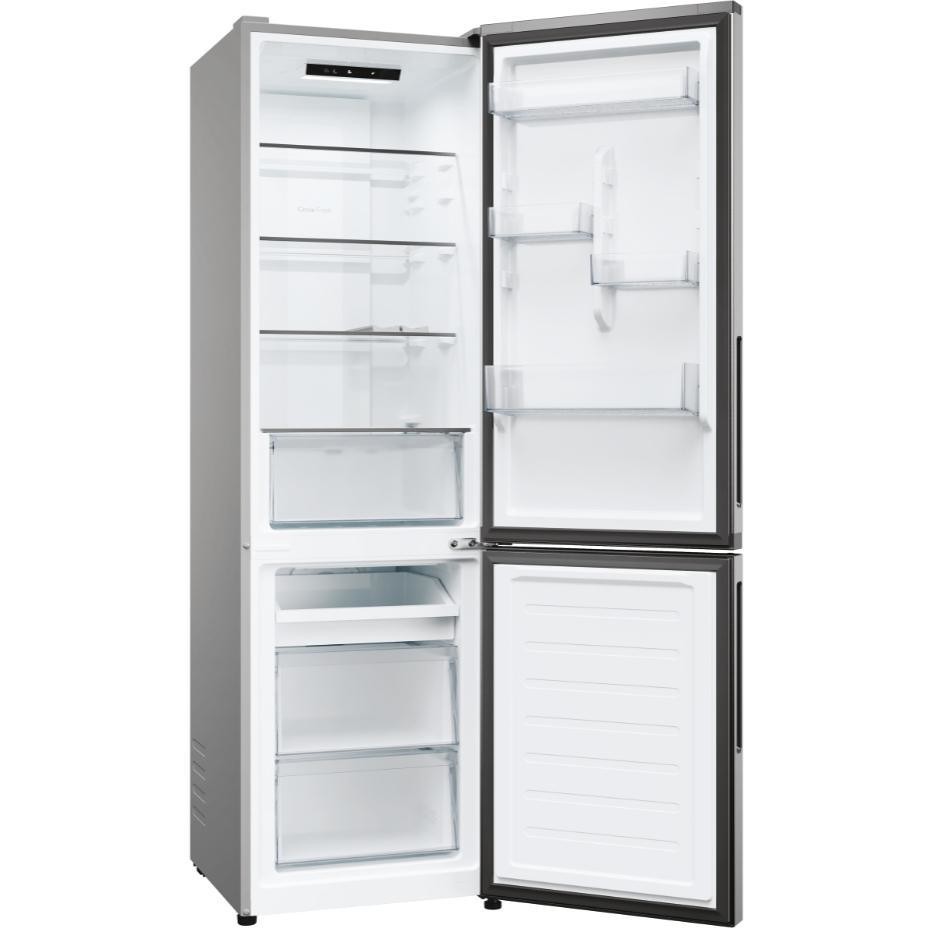 frigo combi 280lt h180 nf silverinox e