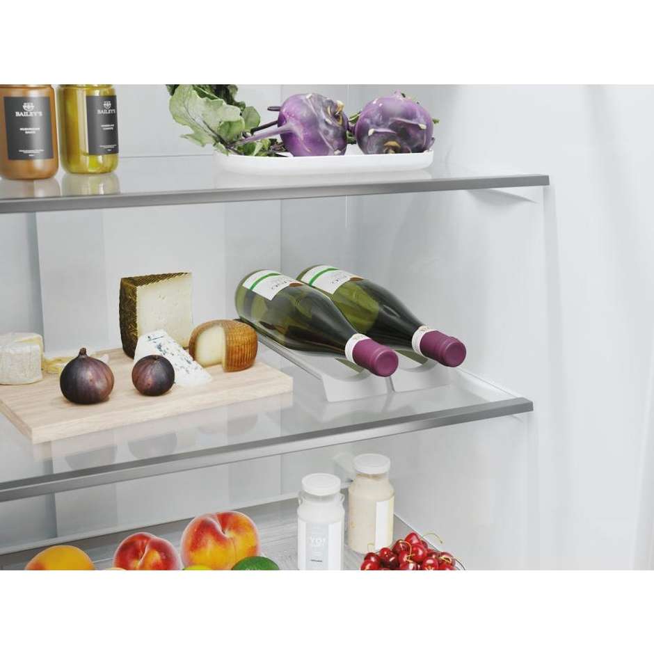 frigo combi 280lt h180 nf silverinox e