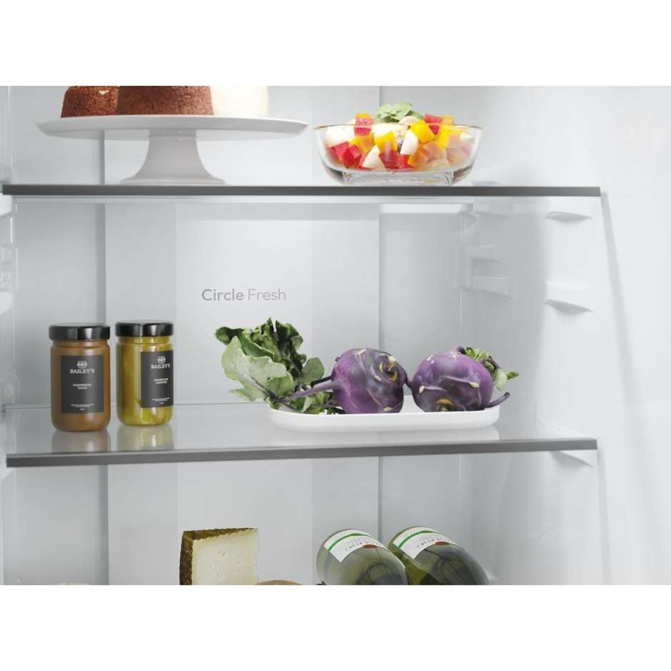 frigo combi 280lt h180 nf silverinox e