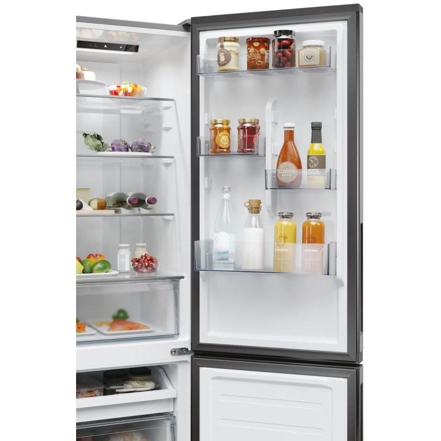 frigo combi 280lt h180 nf silverinox e