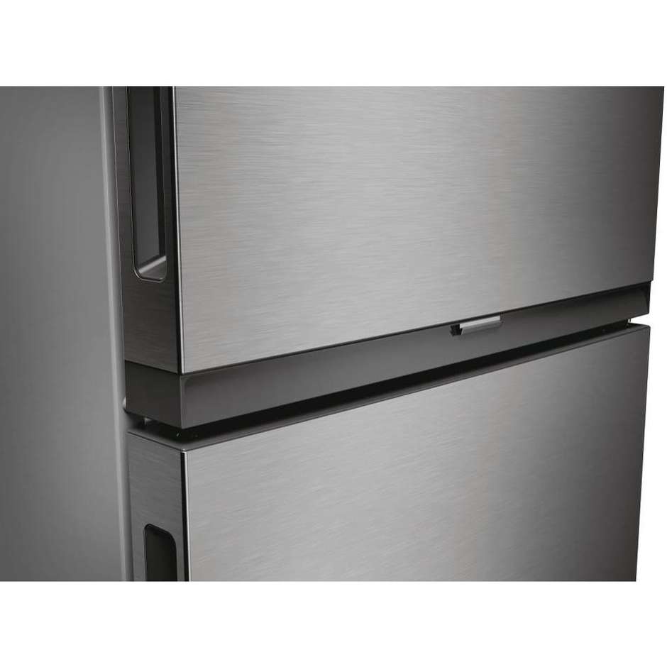 frigo combi 280lt h180 nf silverinox e