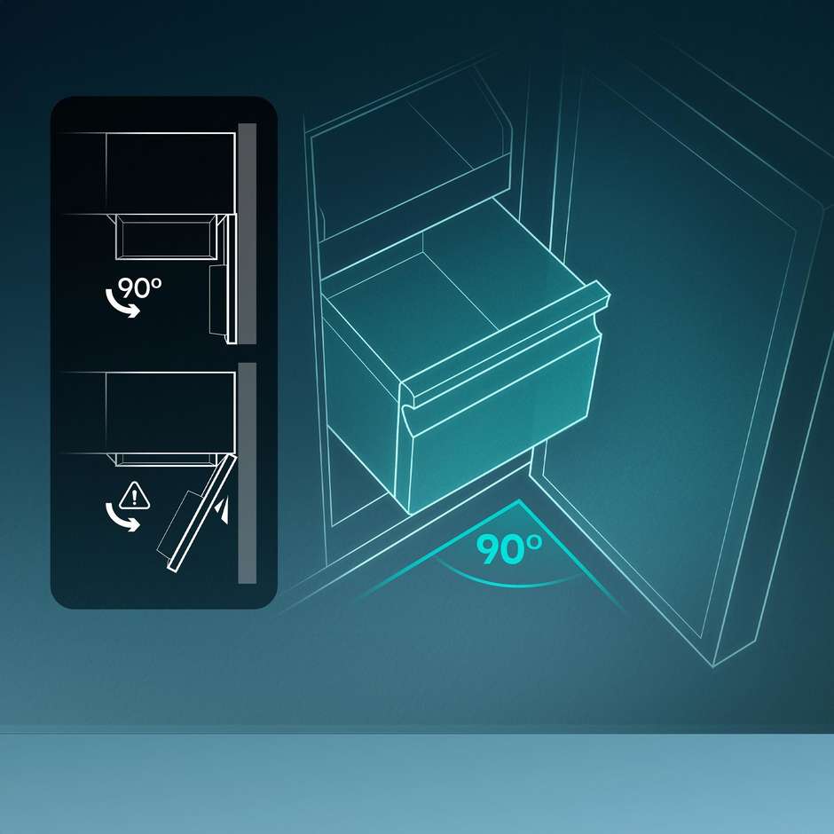 frigo combi 330lt h185 nf inox c purefit inv