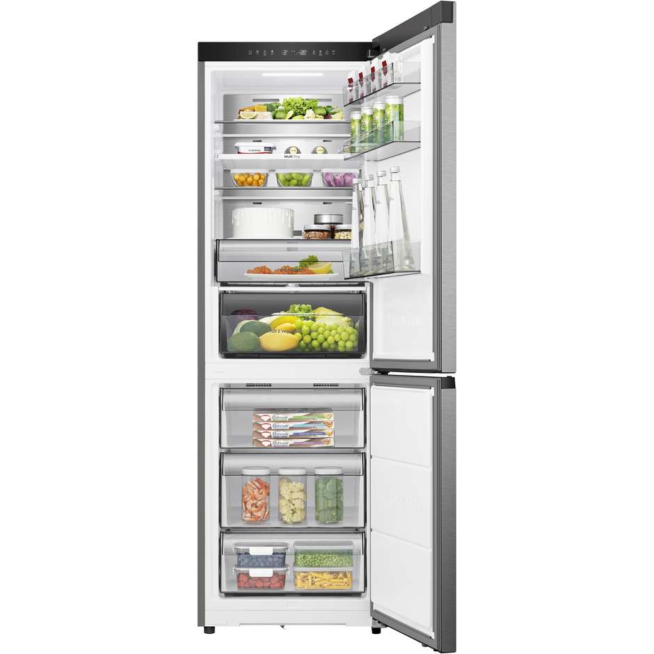frigo combi 330lt h185 nf inox c purefit inv