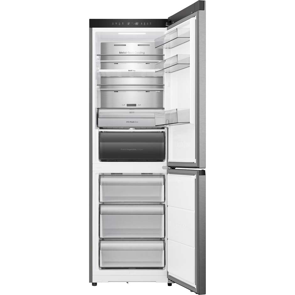 frigo combi 330lt h185 nf inox c purefit inv