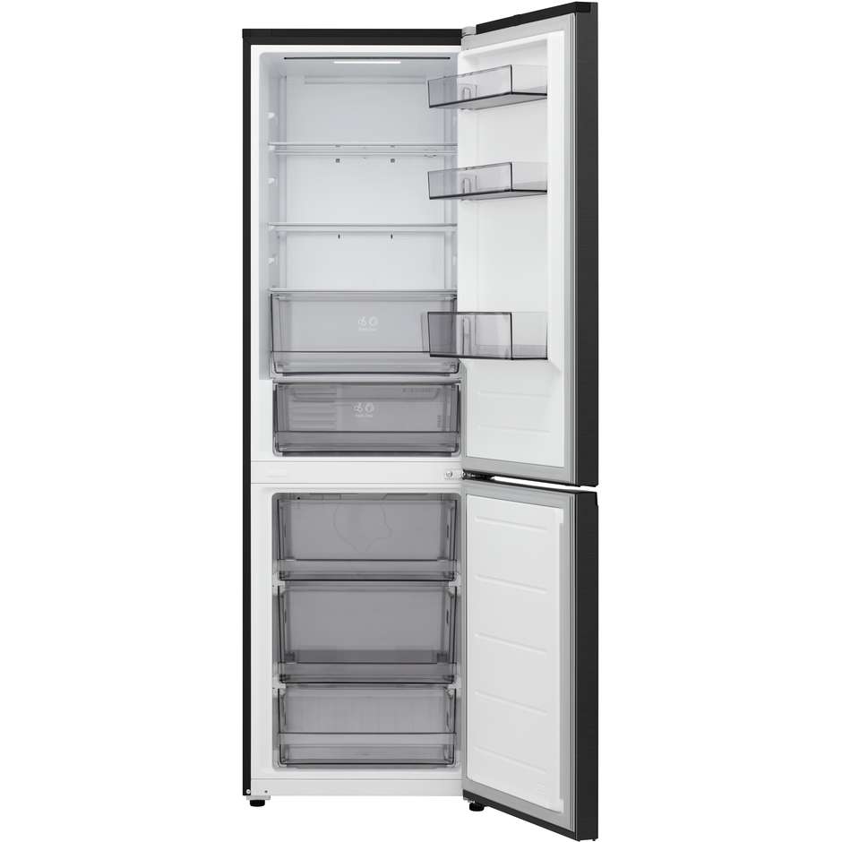 frigo combi 333lt h186 nf black  d wifia