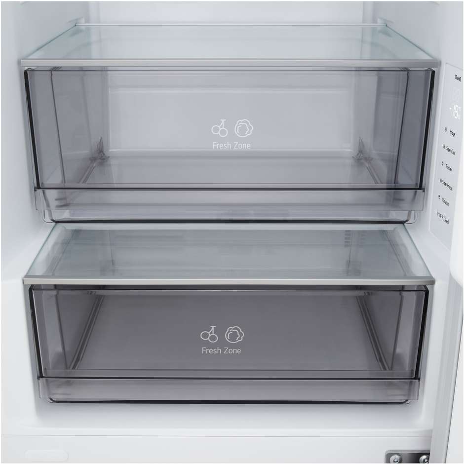 frigo combi 333lt h186 nf black  d wifia