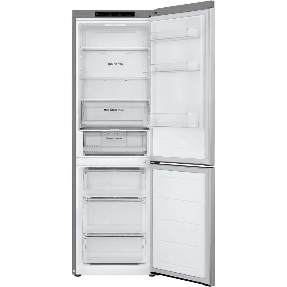 frigo combi 344lt h186 nf inox d