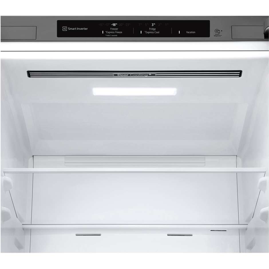 frigo combi 344lt h186 nf inox d
