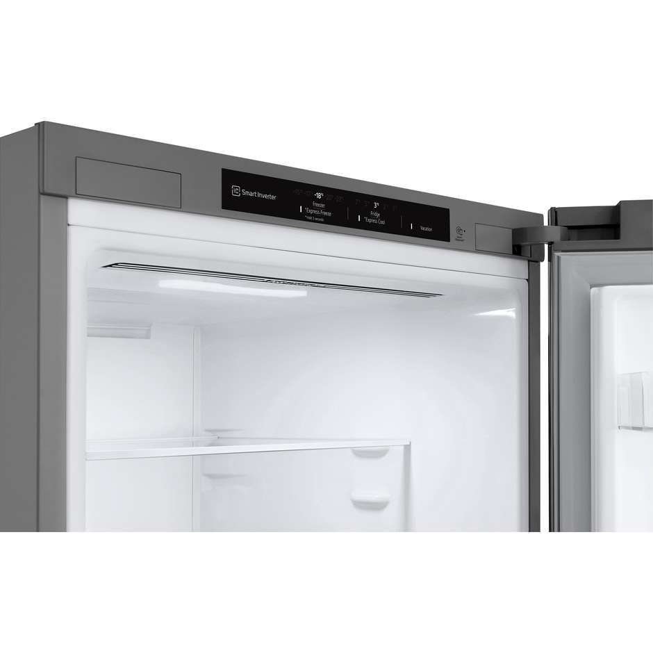 frigo combi 344lt h186 nf inox d