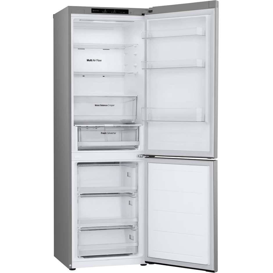 frigo combi 344lt h186 nf inox d
