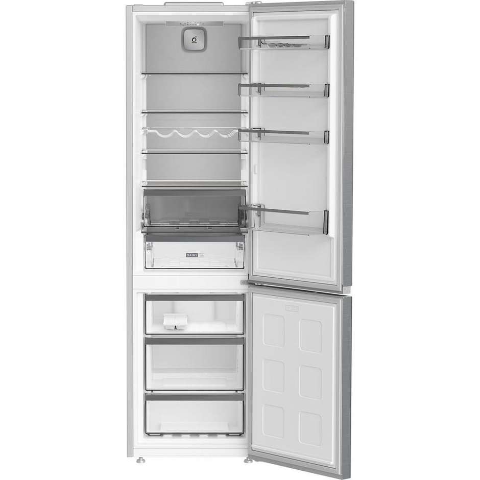 frigo combi 355lt h200-l 60 a nf inox inv 6senso