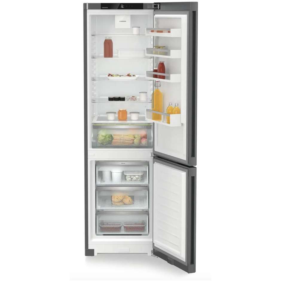 frigo combi 370lt h201 l60 nf c darkinox 3casseas