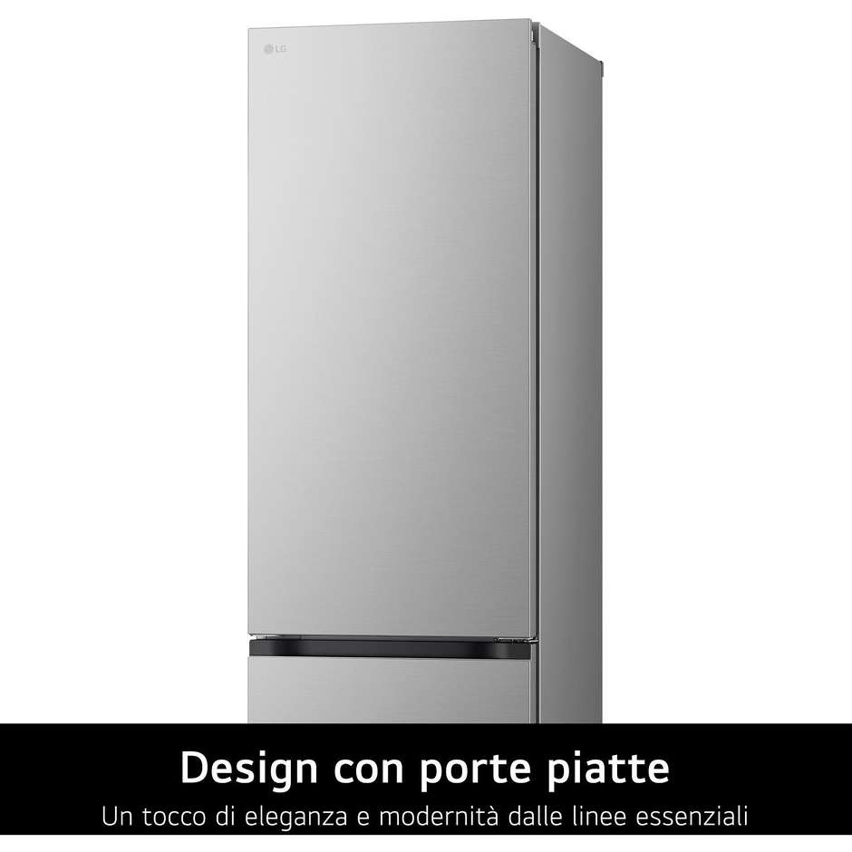 frigo combi 374lt h185 nf inox c    porta piatta