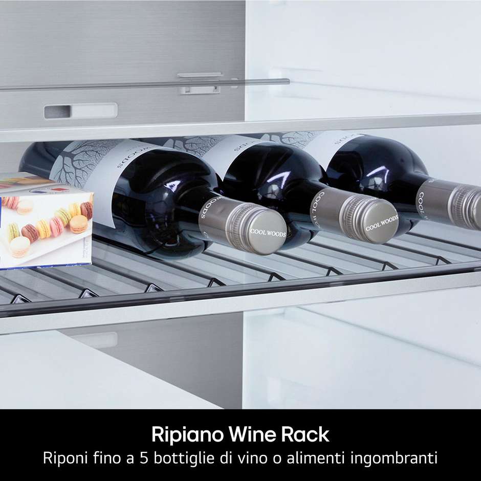 frigo combi 375lt h203 nf c inox wifi porta piatt