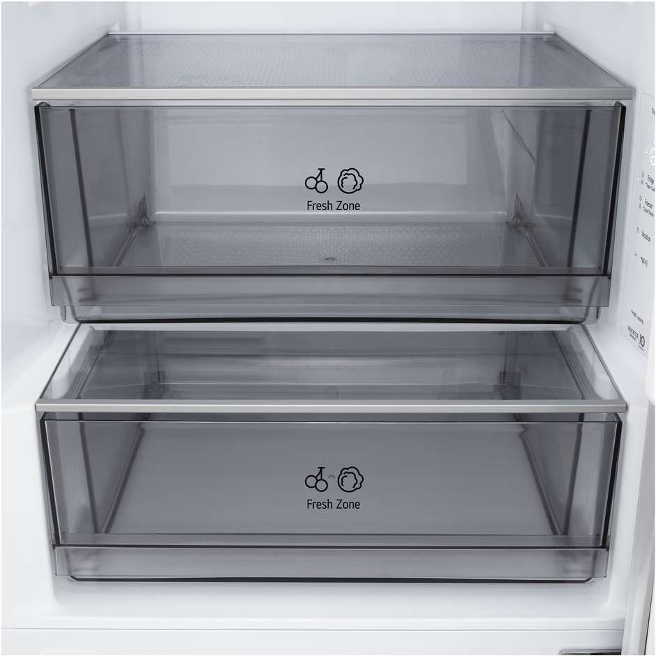 frigo combi 375lt h203 nf d inox  porta piatta