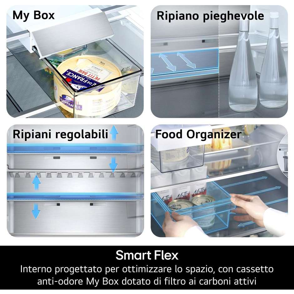 frigo combi 375lt h203 nf inox aa a a  metal sorb