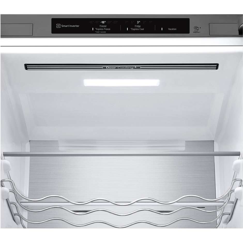 frigo combi 384lt h201 nf inox b 35db doorcooling