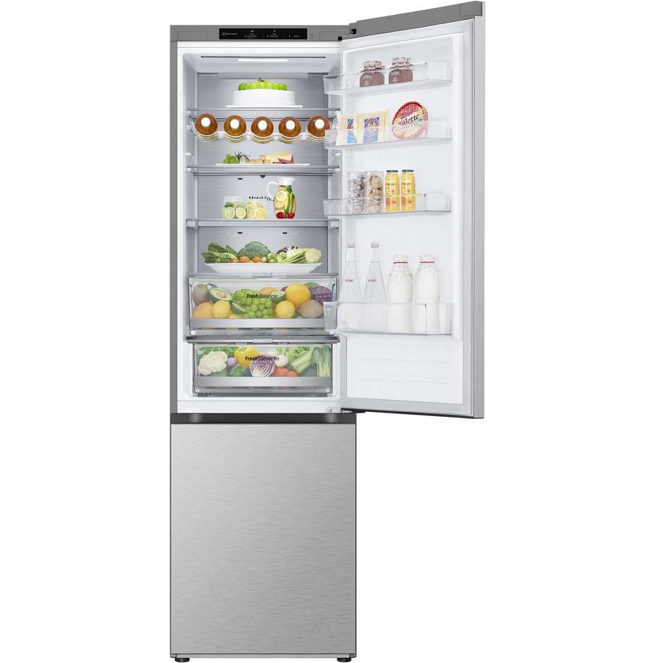 frigo combi 384lt h201 nf inox b 35db doorcooling