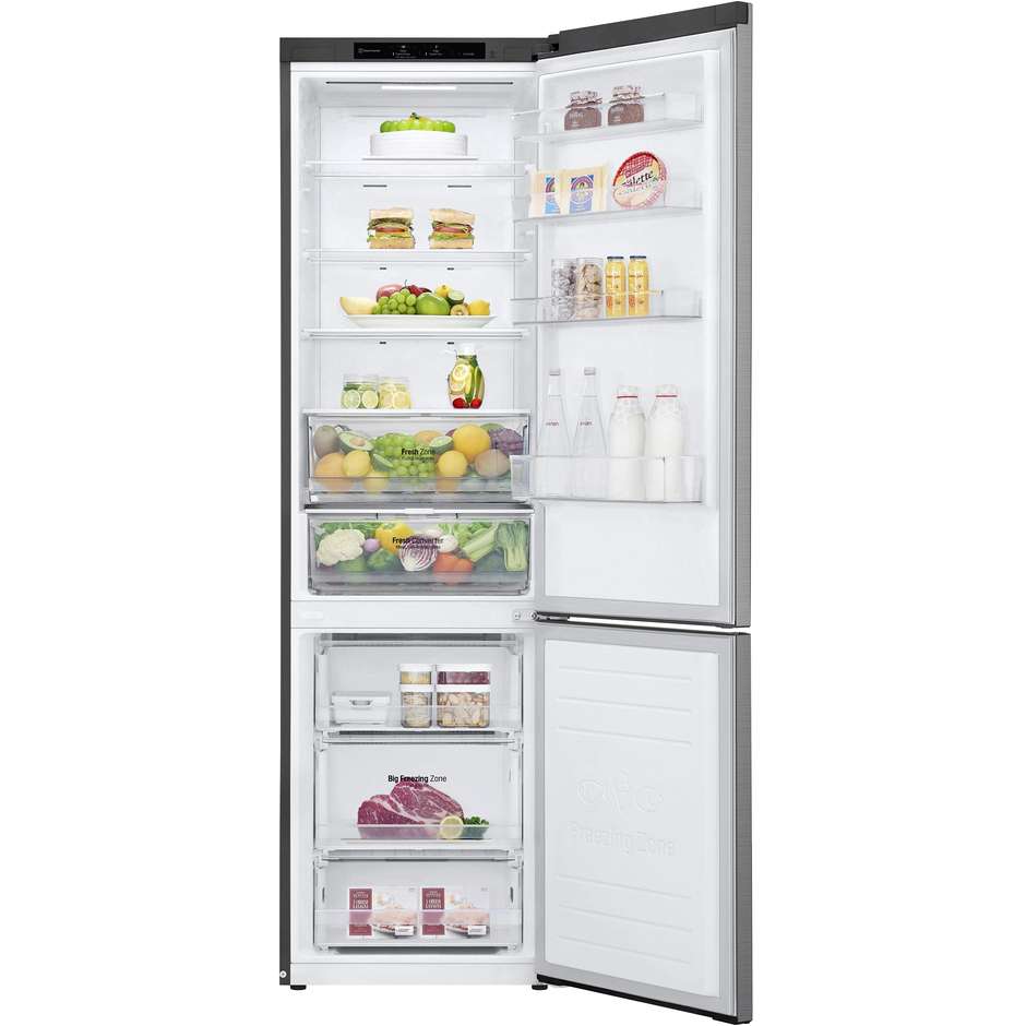frigo combi 384lt h201 nf inox c 35db