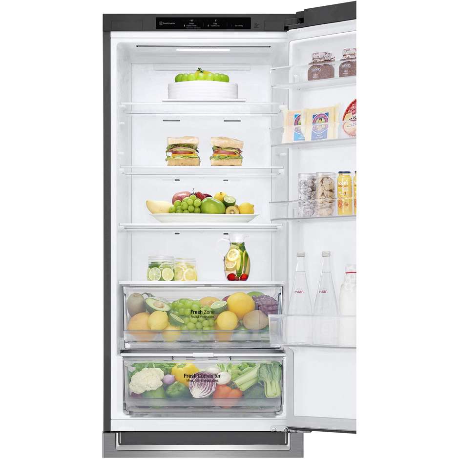 frigo combi 384lt h201 nf inox c 35db