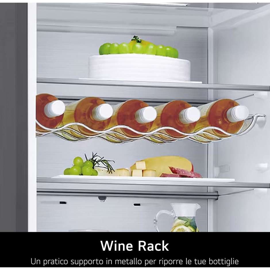 frigo combi 387lt h203 nf silver d