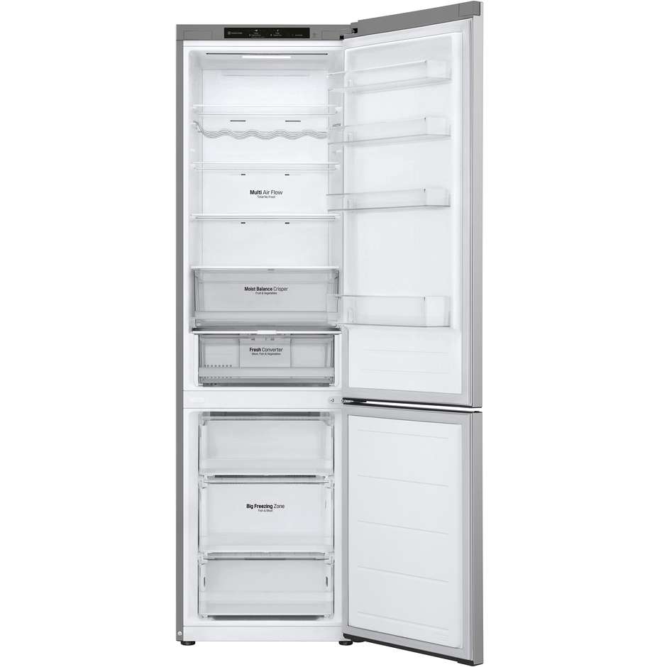 frigo combi 387lt h203 nf silver d