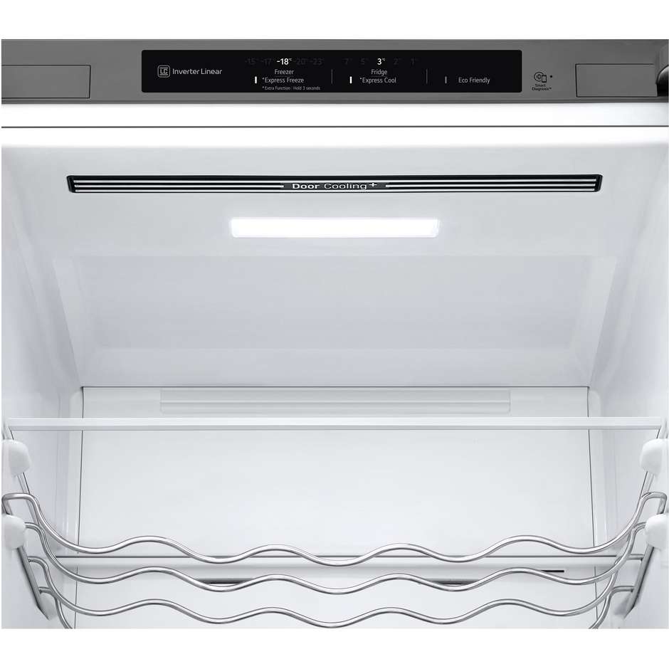 frigo combi 387lt h203 nf silver d