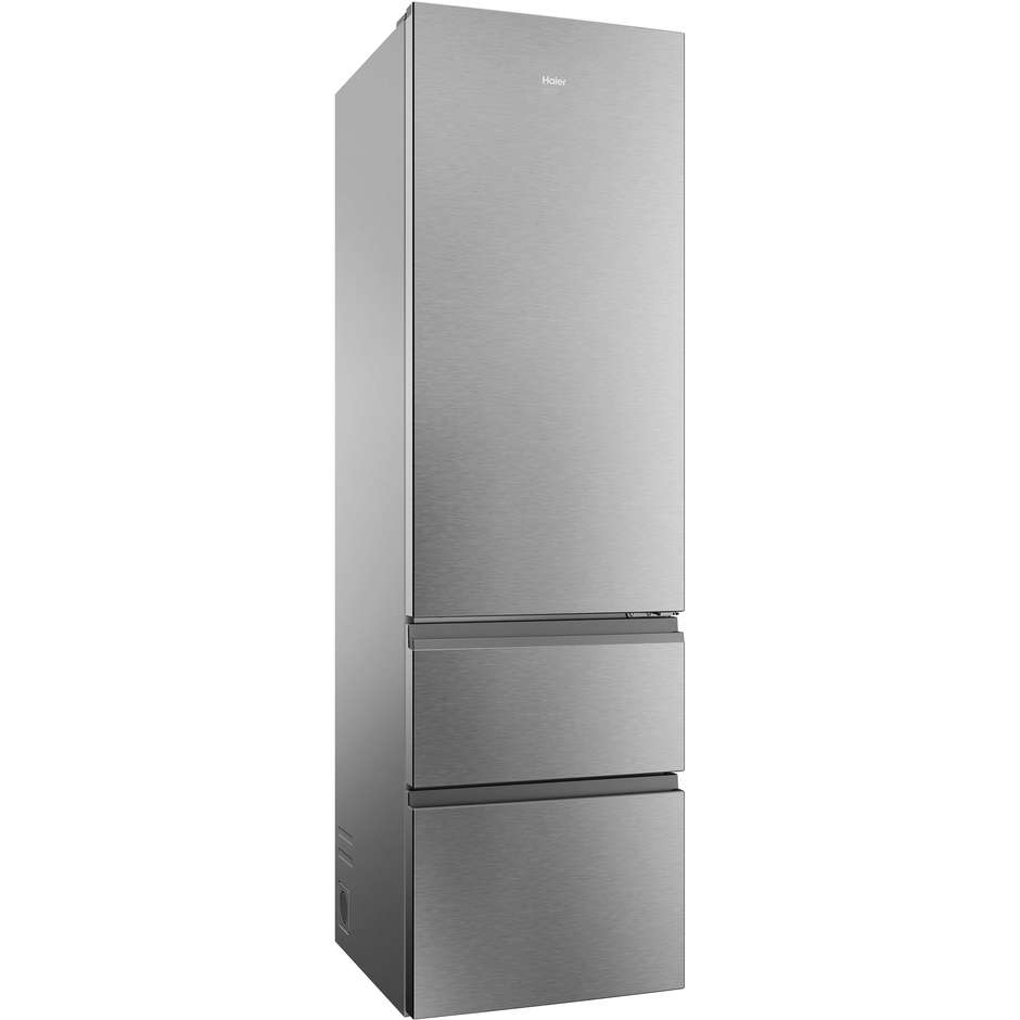 frigo combi 3porte 414lt h205 nf inox c wifi disp