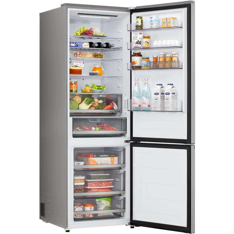 frigo combi 465lt h200-l70 nf inox d displ doorco
