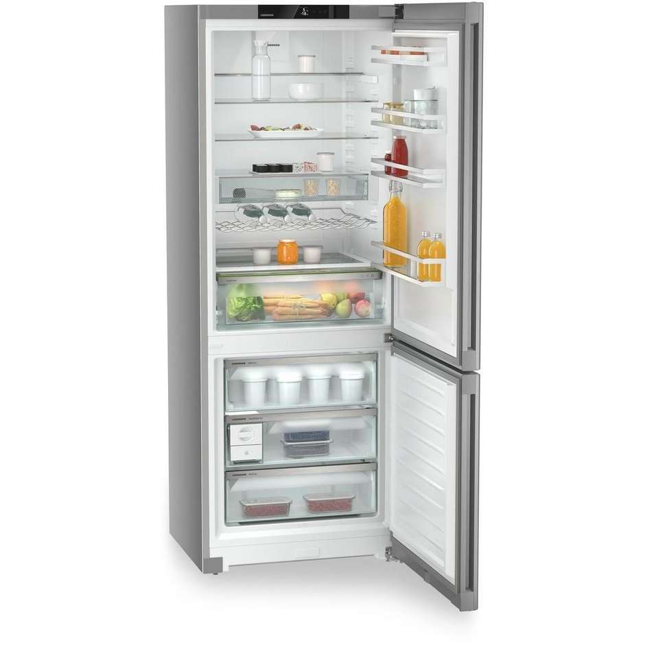 frigo combi 480lt h201 l75 nf d 3cass inox easy f