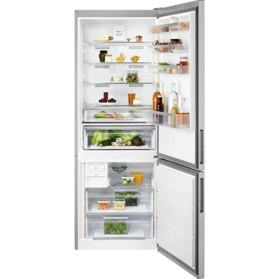 frigo combi 481lt h192 l70 nf e inox humidity con