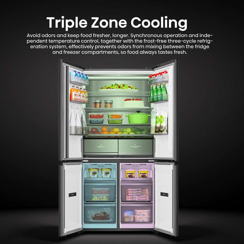 frigo multi4p 486lt h190 l91 nf e vetronero kitch