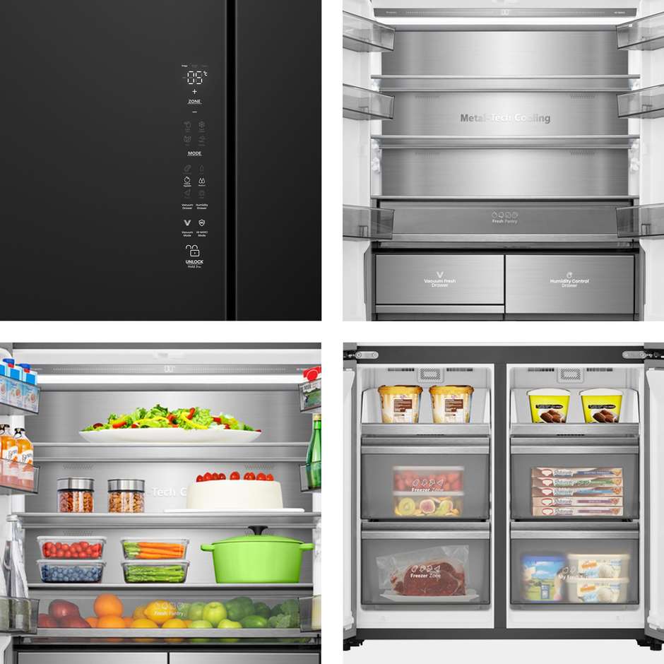 frigo multi4p 486lt h190 l91 nf e vetronero kitch
