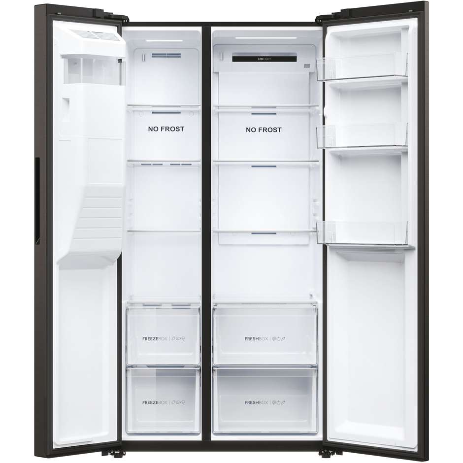 frigo sbs 511lt h177-l91-p64 nf d black disp-tan