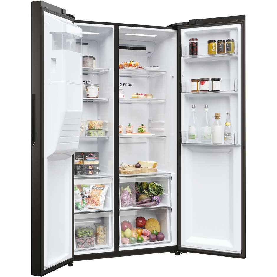 frigo sbs 511lt h177-l91-p64 nf d black disp-tan