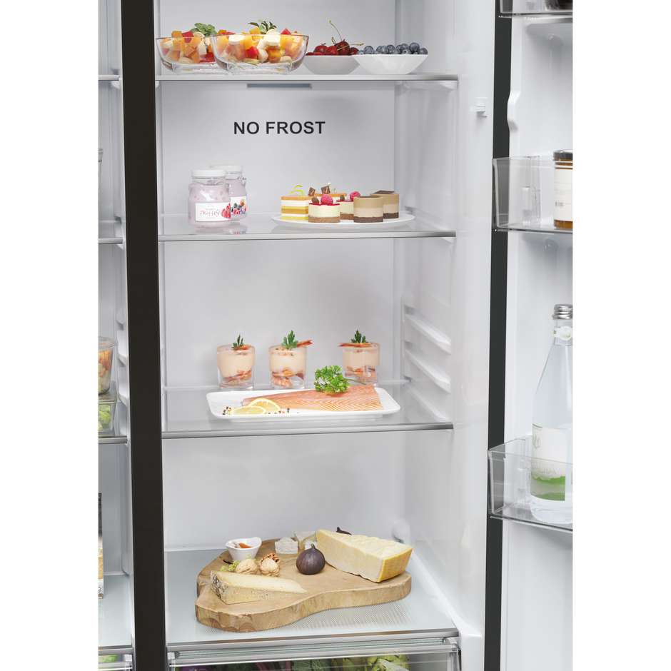 frigo sbs 511lt h177-l91-p64 nf d black disp-tan