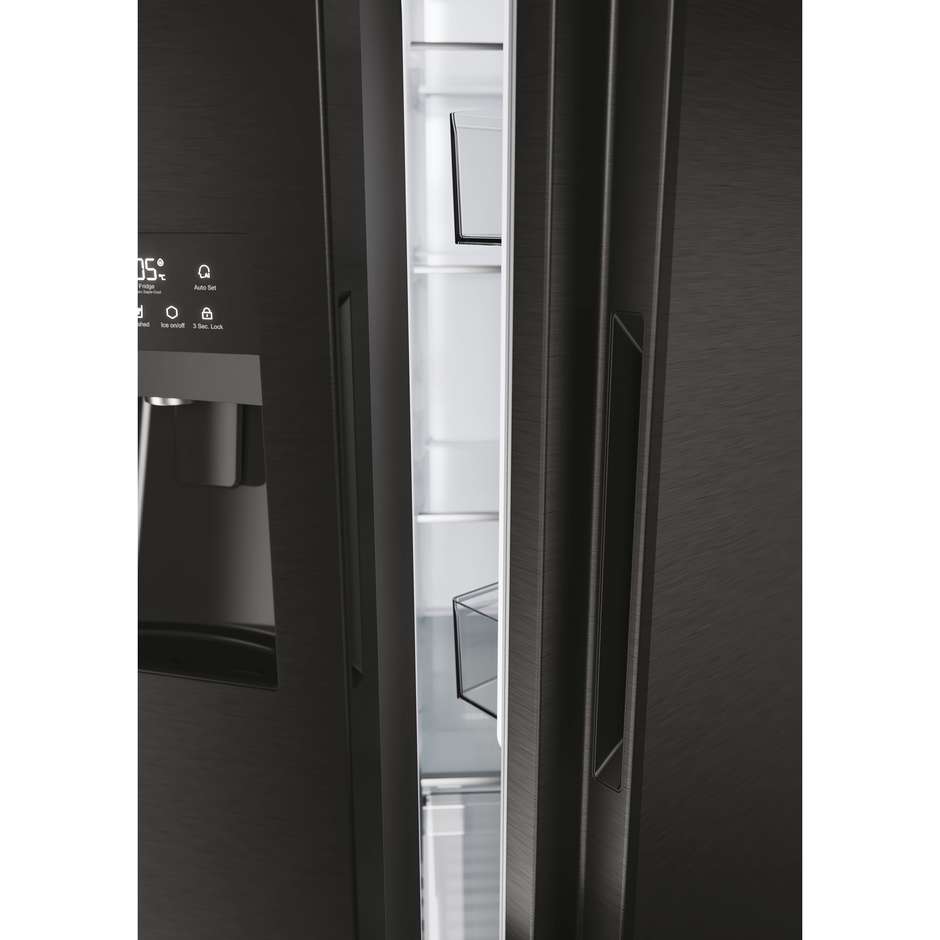 frigo sbs 511lt h177-l91-p64 nf d black disp-tan