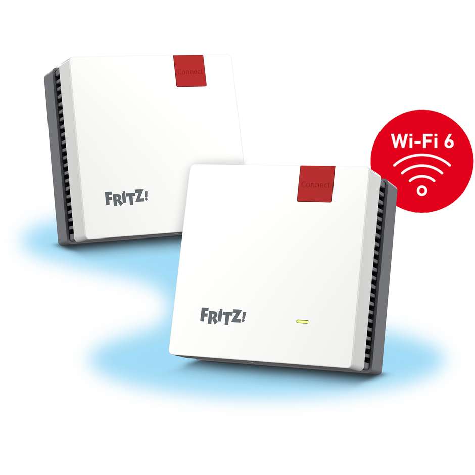 FRITZ! 20003126 sistema Mesh Wi-Fi 6 dual-band, 2 unità