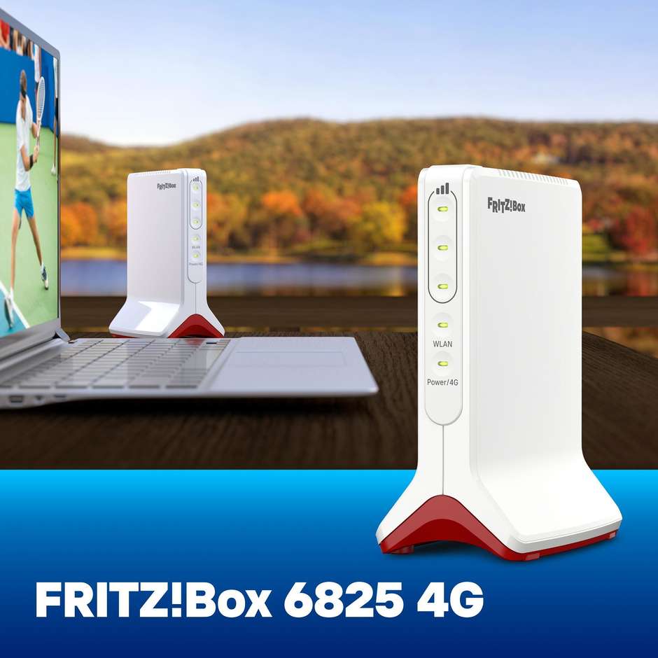 FRITZ!Box 6825 4G International Router Wi-Fi 6 4G Bianco