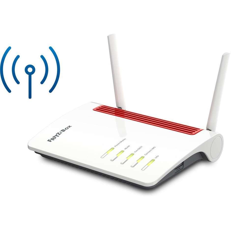 FRITZ!Box 6850 4G International Router Wi-Fi 5 Dual Band LTE Gigabit Bianco