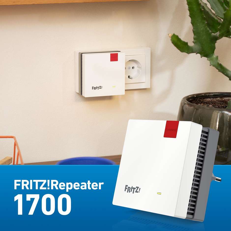 FRITZ!Repeater 1700 International ripetitore Wi-Fi 7 dual-band Gigabit
