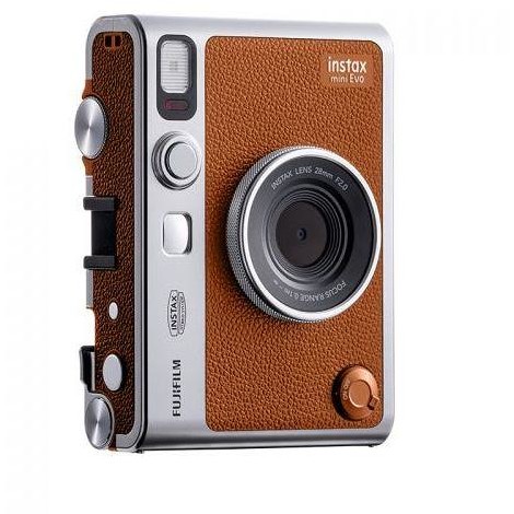 FUJI MINIEVOBROWNTYPEC Fotocamera Istantanea Analogica con Espulsione Automatica Colore Nero
