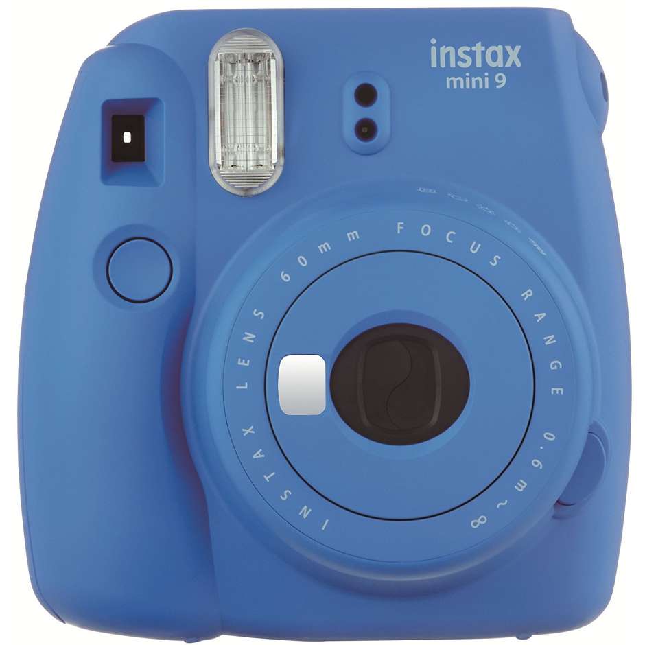 Fujifilm Instax Mini 9 Macchina fotograifca + 10 carte fotografiche colore Blu