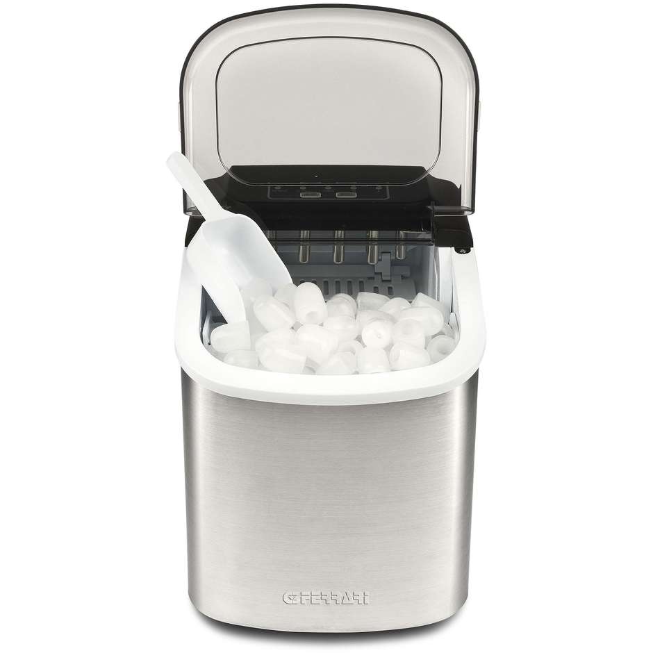 G3 Ferrari ARTIKO Fabbricatore di Ghiaccio Portatile 12 kg/24h Nero/Acciaio Inox
