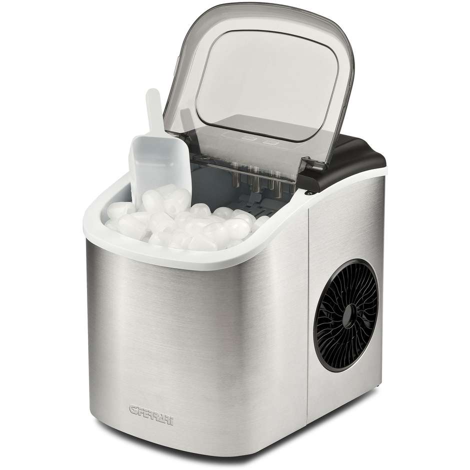 G3 Ferrari ARTIKO Fabbricatore di Ghiaccio Portatile 12 kg/24h Nero/Acciaio Inox